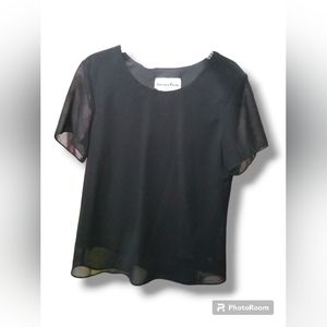 Another Thyme Woman's Black Blouse Size 14
